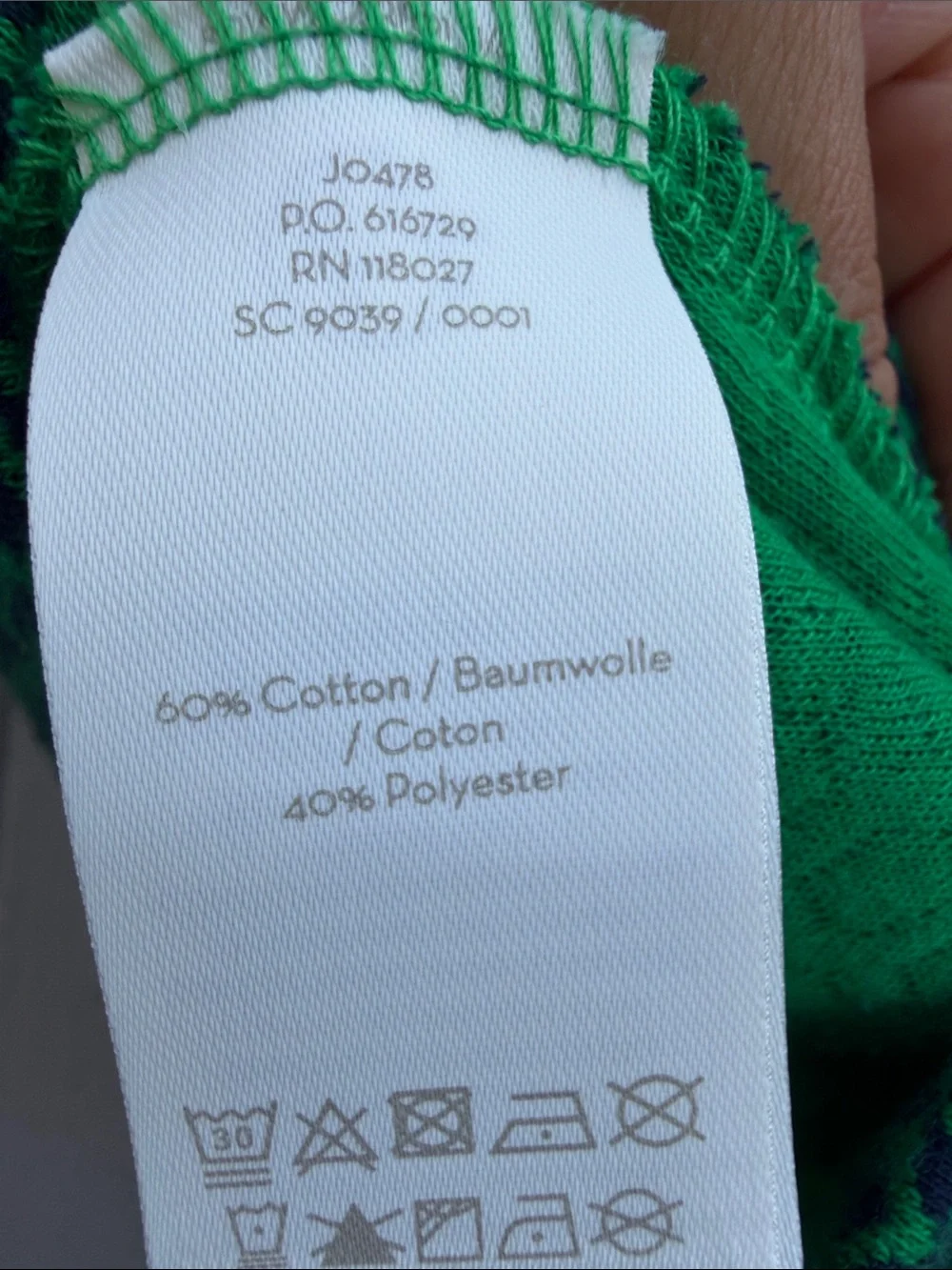 Boden Bessie Jacquard Highland Green Blouse Size: 8R